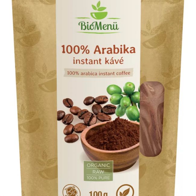 BioMenü BIO 100% Arabika instant kávé 100 g