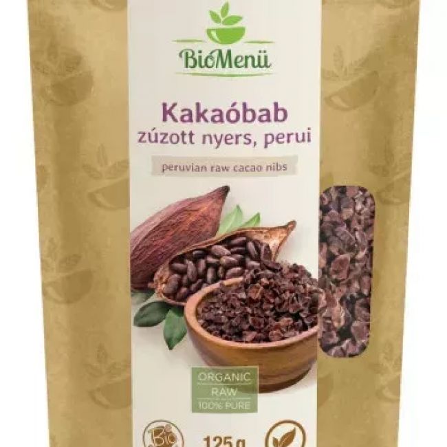 BioMenü BIO KAKAÓBAB zúzott nyers perui 125 g