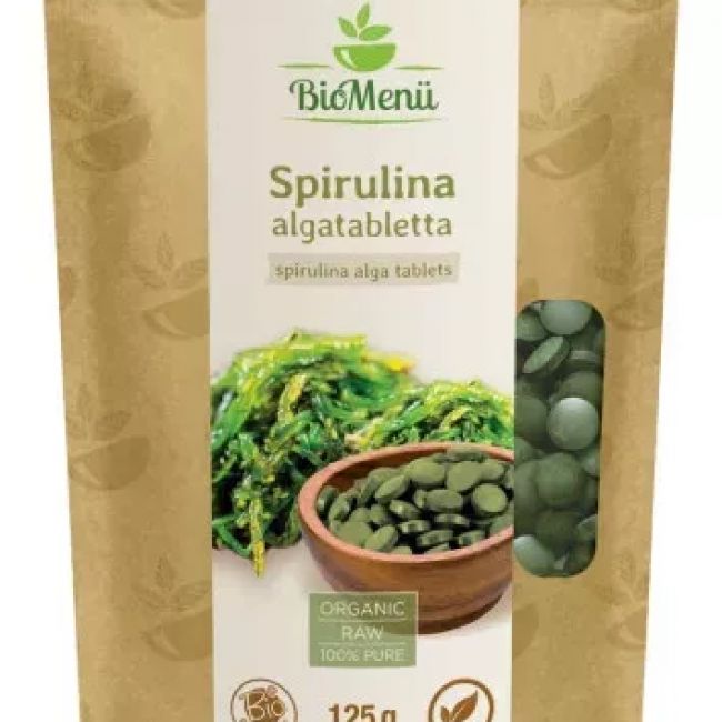 BioMenü BIO spirulina alga tabletta/kb.250 db 125g 