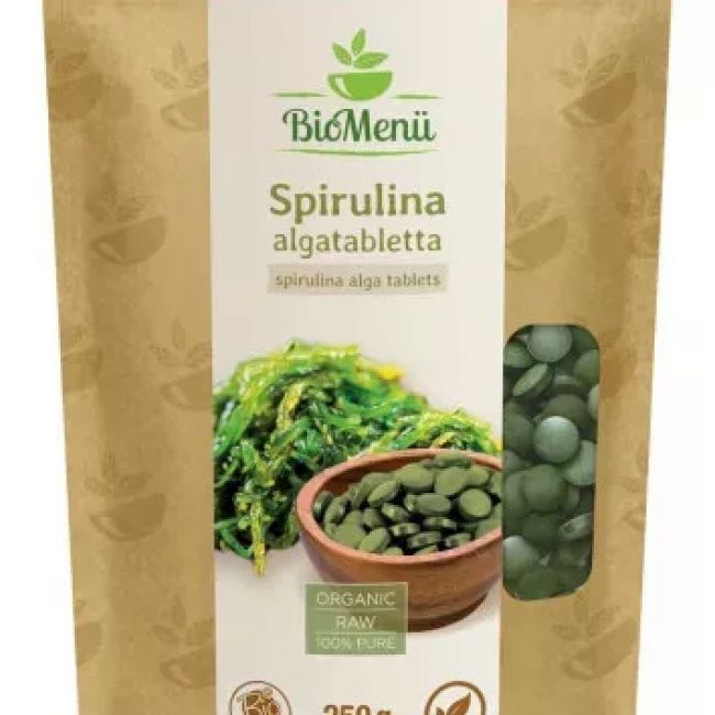 BioMenü bio spirulina alga tabletta /kb.500 db 250 g