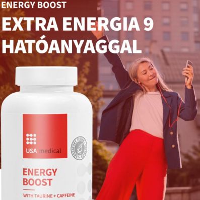 Energy Boost taurinnal és koffeinnel kapszula 60 db