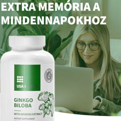 Ginkgo Biloba kapszula ginzeng kivonattal 60 db