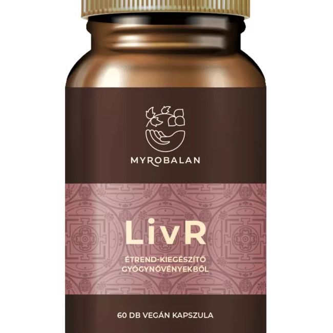 Myrobalan LIVR májtisztító- és regeneráló kapszula 60 db