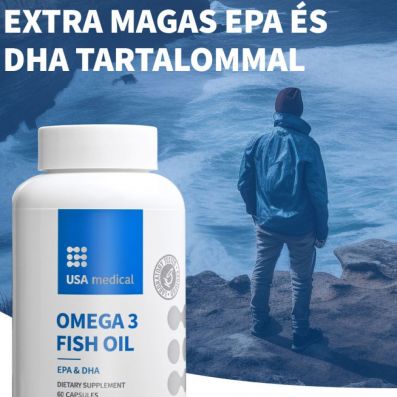 Omega 3 halolaj kapszula magas EPA & DHA tartalommal 60 db