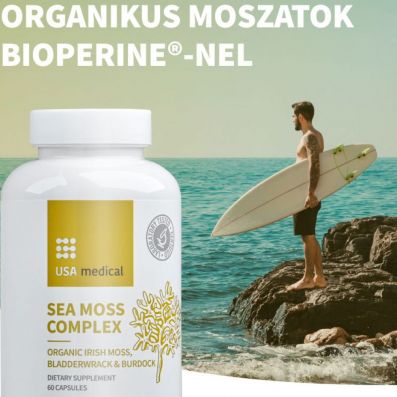 Organikus moszatok bojtorjángyökérrel és BioPerine®-nel 60 d