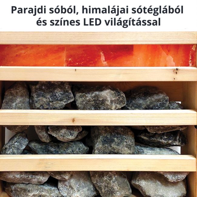 Otthoni sófal LED világítással (parajdi és himalájai sóval) 