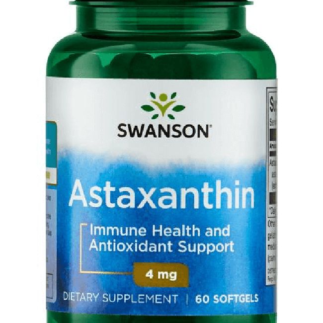SWANSON Asztaxantin 4 mg / 60 lágyzselatin kapszula