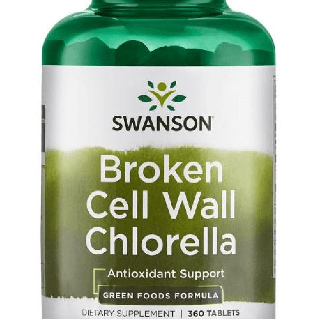 Swanson Chlorella alga (törött sejtfalú) 500 mg / 360 db tabletta