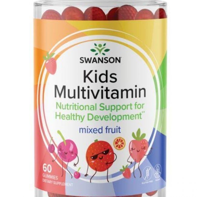 Swanson Gyerek Multivitamin rágótabletta (vegyes gyümölcsös gumimacik) 60 db