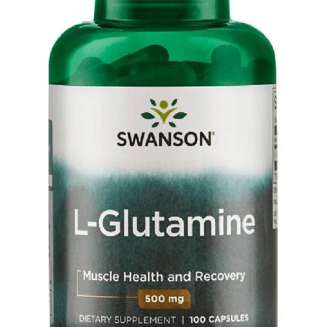 Swanson L-glutamin 500 mg / 100 kapszula