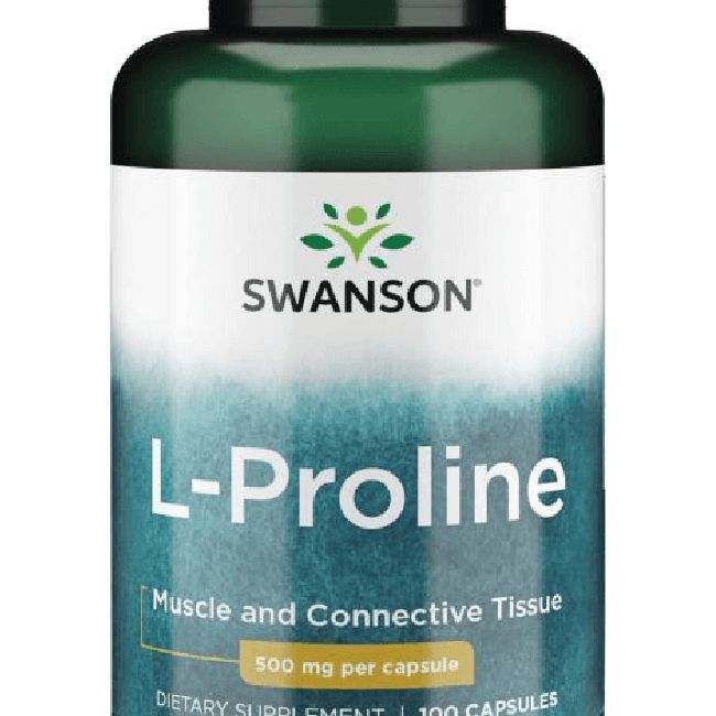 Swanson L-prolin 500 mg / 100 kapszula