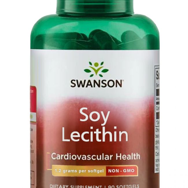 SWANSON Szója lecitin (GMO-mentes) 1200 mg / 90 db lágyzselatin kapszula