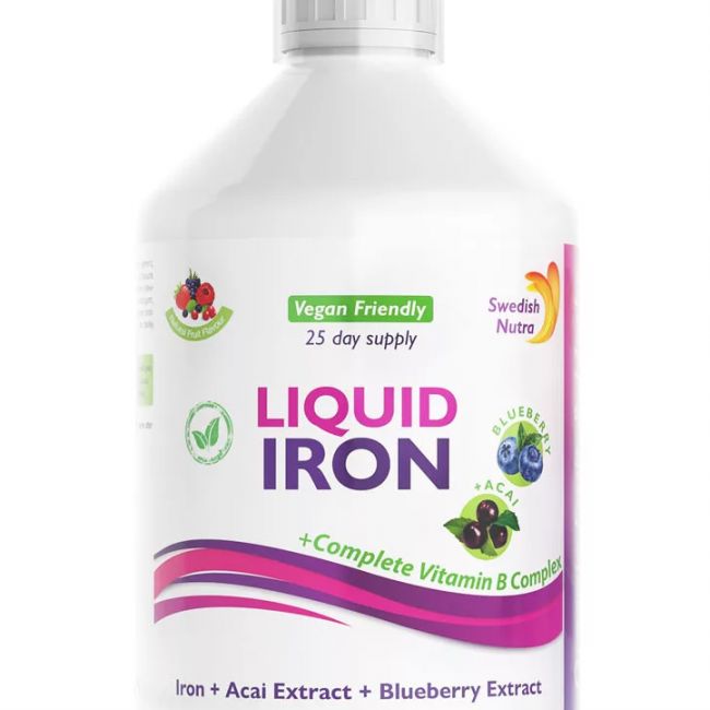 Swedish Nutra Folyékony vas 500 ml 