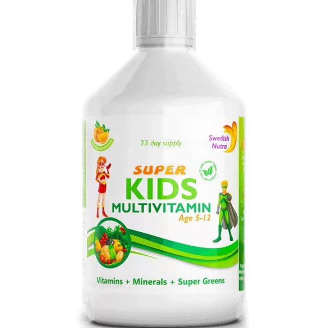 Swedish Nutra Super Kids folyékony multivitamin gyerekeknek 500ml 