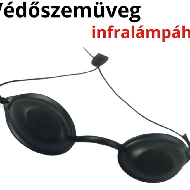 Védőszemüveg infralámpához és lézer kezeléshez 